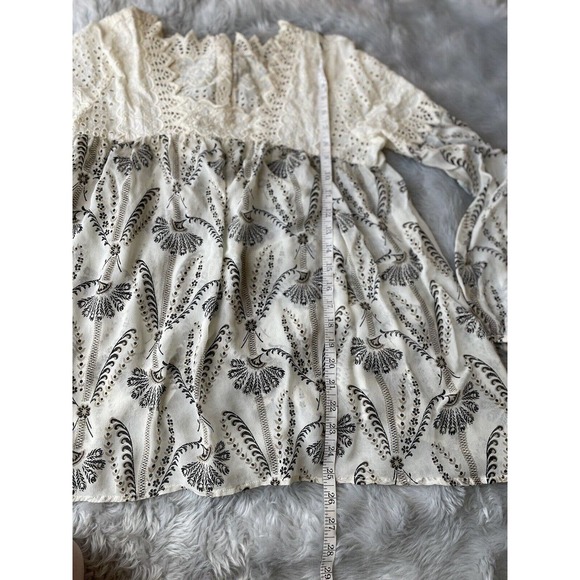 Anthropologie Cream and Black Blouse - Picture 8 of 16